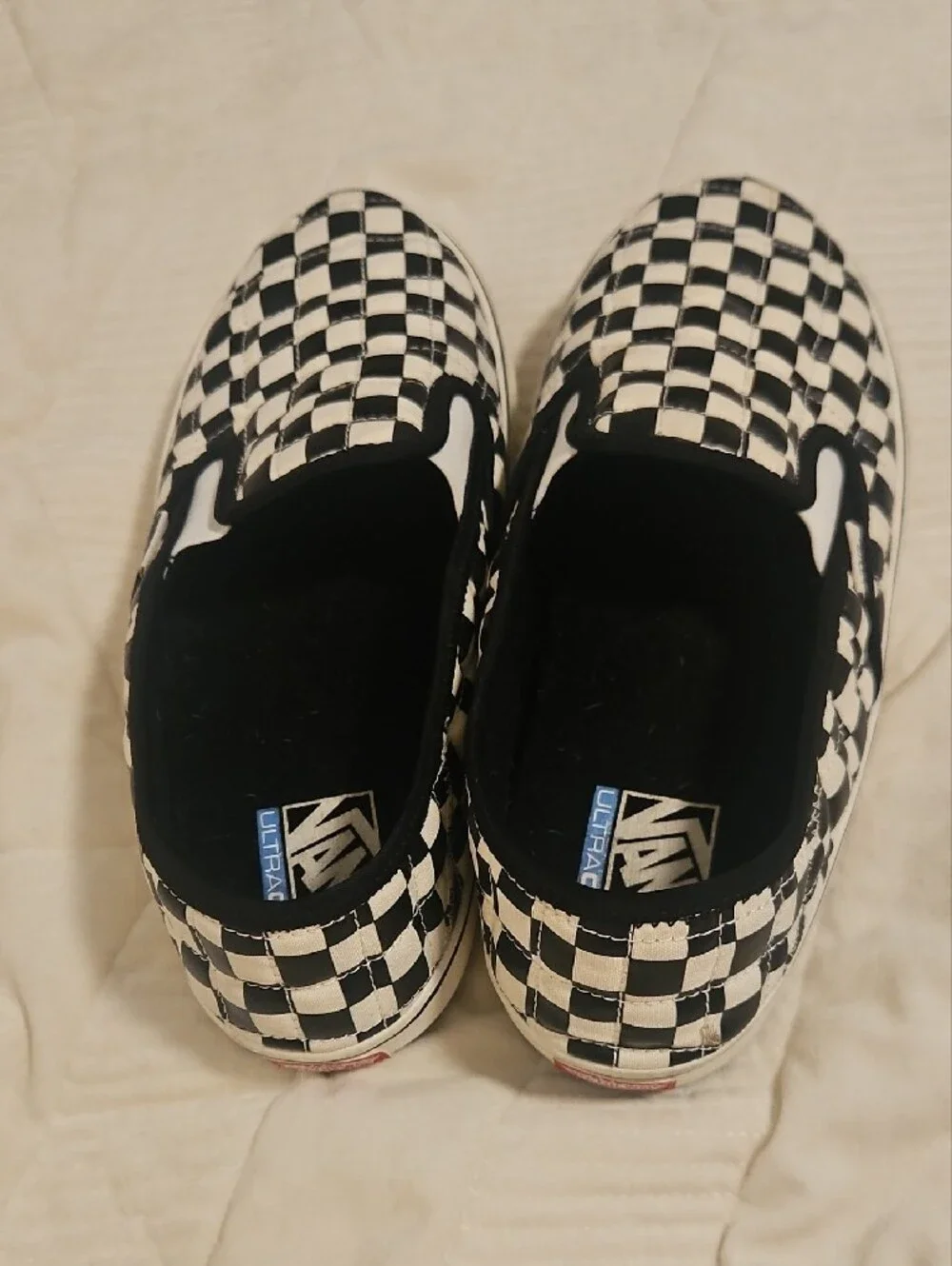 Vans Checkerboard Slip-On Slippers - Black & White